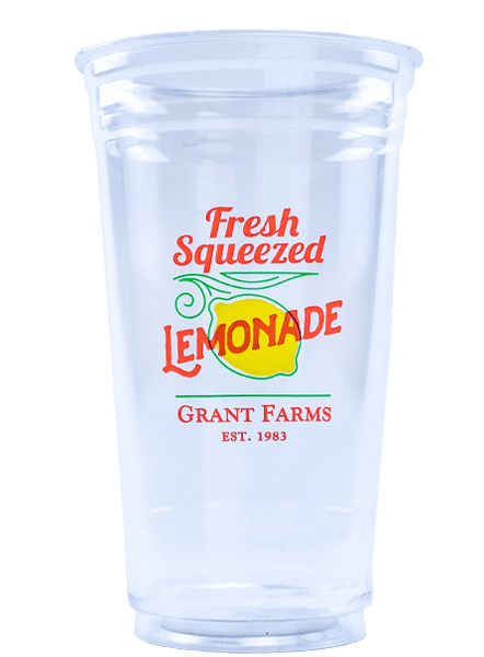 32oz Plastic Lemonade Cups