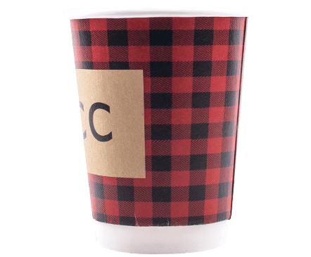 12oz Double Wall Hot Cups - Kraft