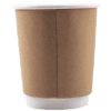 8oz Double Walled Kraft Hot Cups - Full Wrap Printed
