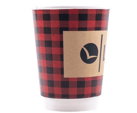 12oz Double Wall Hot Cups - Kraft