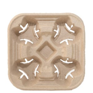 Bagasse 4 cup carrier