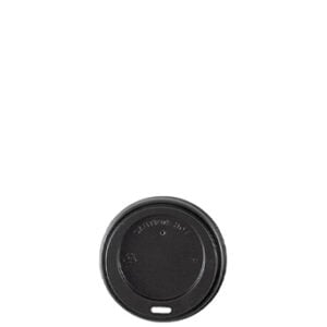 Reliance Black Sipper Dome Lids for 8 oz Cups