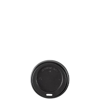 Reliance Black Sipper Dome Lids for 8 oz Cups