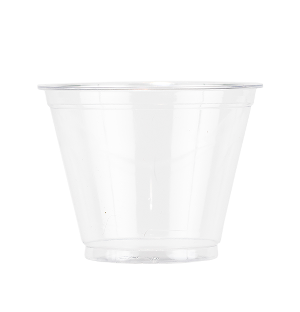 Comfy Package [100 Pack - 10 oz.] Crystal Clear PET Plastic Cups