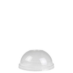 Clear Dome Lids for 12 oz to 24 oz Plastic Cups | YBC Supply™