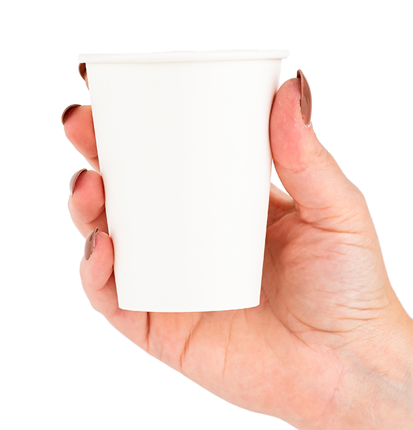 8 oz. Clear Square Disposable Plastic Coffee Mugs