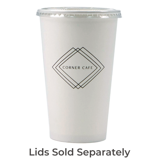 16 oz Eco Paper Hot Cups with Lid