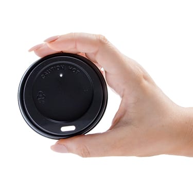 8oz Black Hot Lid 8oz Black Hot Lid