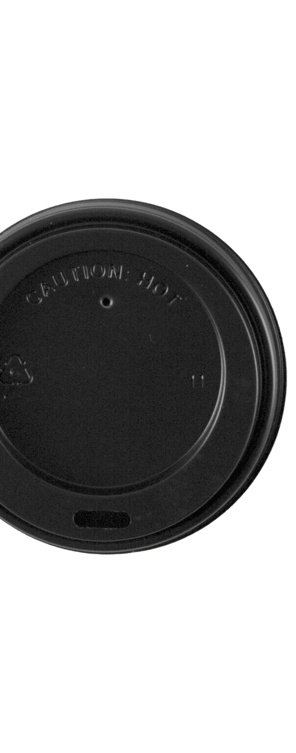 8oz Black Hot Lid 8oz Black Hot Lid