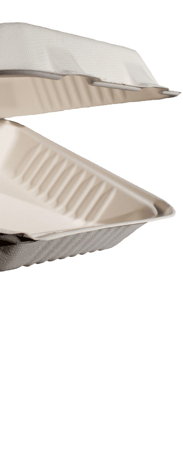 8x8 Bagasse Food Container - 1 Compartment 8x8 Bagasse Food Container - 1 Compartment