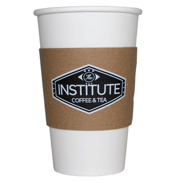 Disposable shop coffee sleeves