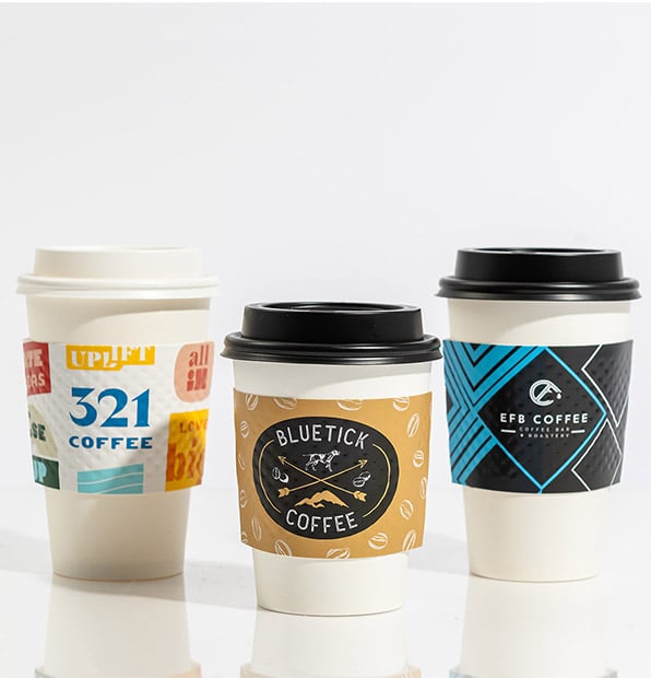 Custom Printed Full-Color Coffee Sleeves