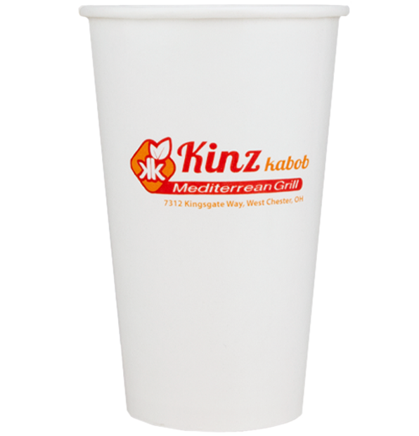 Single Wall Hot Drink Paper Cup 16 oz- White (1000/case)