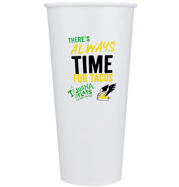 Paper Cold Cups Milkshake printed with your logo!