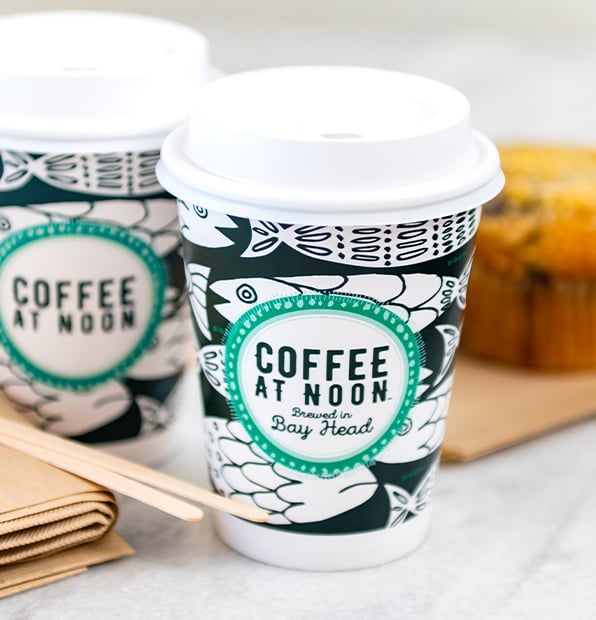 12 oz. Custom Printed Recyclable Paper Cup 1000/Case