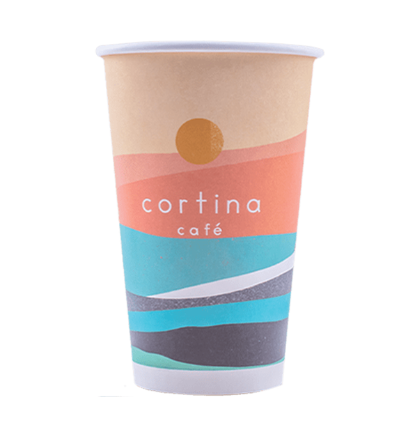 One Color, Double Side Print - 16 oz Plastic Cups