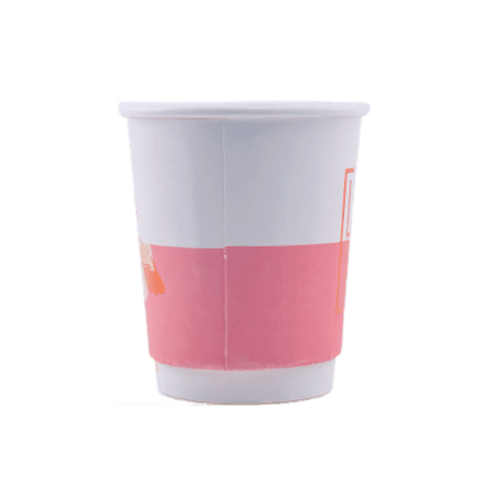 Custom 8 oz Double Wall Coffee Cups | Printed 8 oz Insulated Paper Cups
