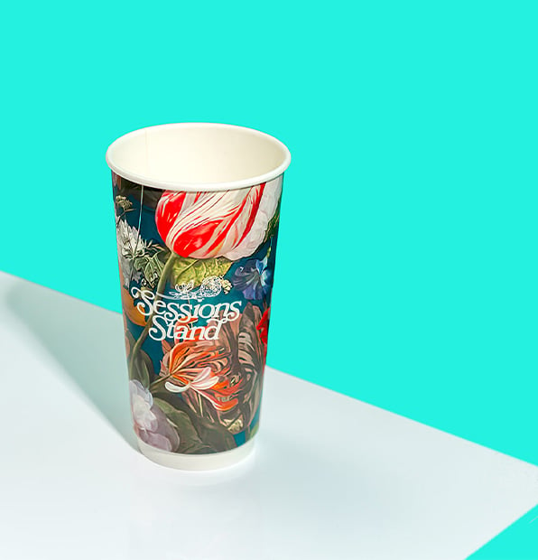 20 oz Custom Full-Color, Full-Wrap Double Wall Hot Cup