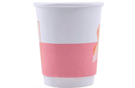 8oz Double Walled Hot Cups - Full Wrap Printed