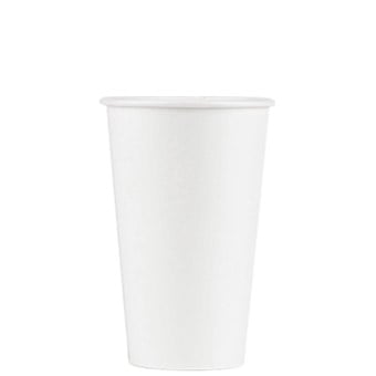 16 Oz White Disposable Plastic Cups