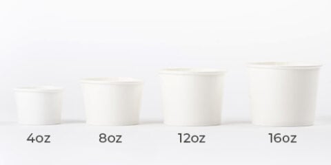 Reliance™ 8 oz Paper Food Cups - Perfect for Ice Cream & Soup