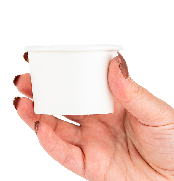 8 Oz./12 Disposable White Paper Soup Containers With Plastic Lids