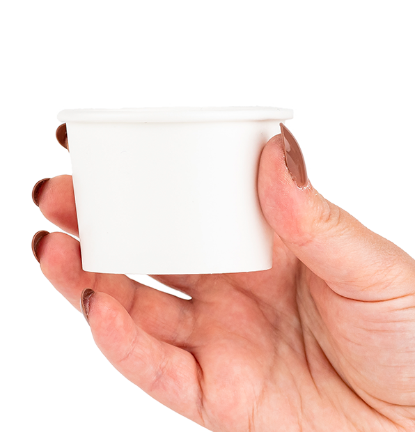 Choice 4 oz. White Poly Paper Hot Cup - 1000/Case