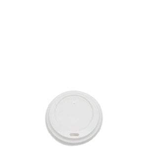 Reliance White Sipper Dome Lids for 8 oz Cups