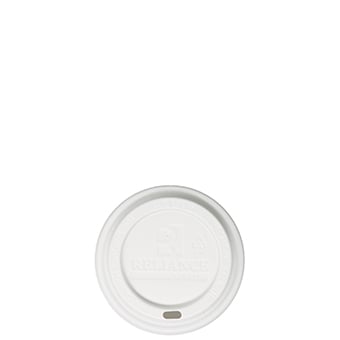 Reliance White Sipper Dome Lids for 10-24 oz Cups