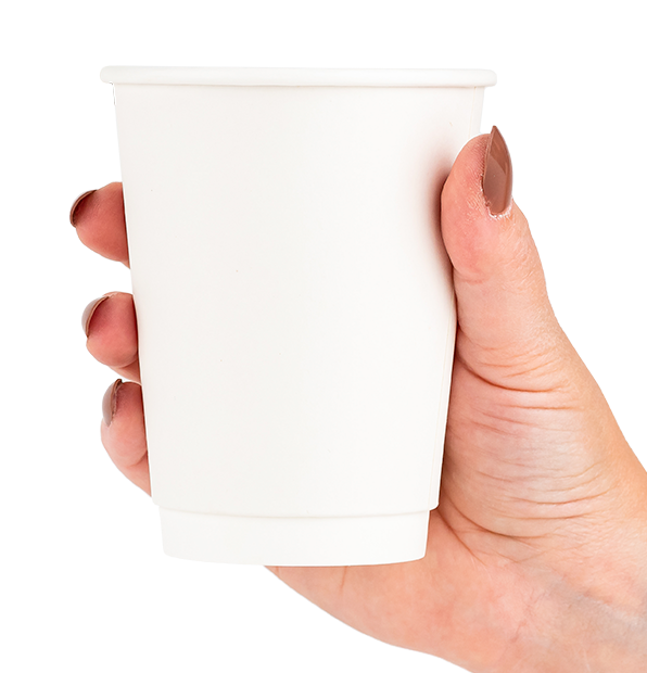 12oz Double Wall Cup (White)