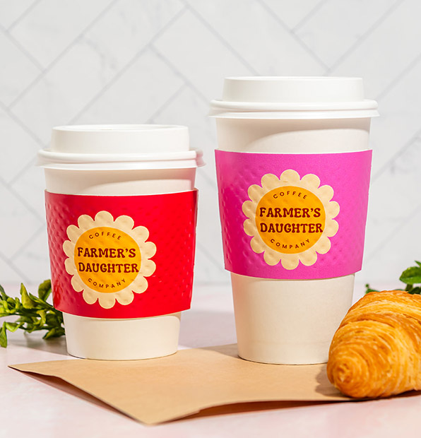 Custom Printed Dimpled Coffee Sleeve