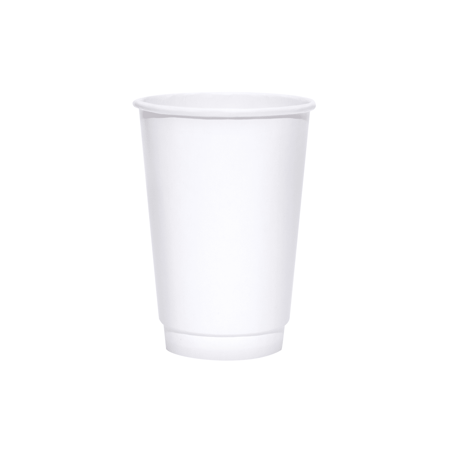 Blank 16oz White Insulated Paper Hot Cups