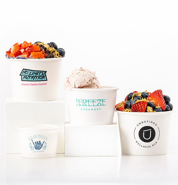 Custom Printed Paper Food Bowls
