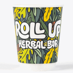 Custom Insulated White Hot Cups 12oz