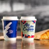 Custom Insulated White Hot Cups 12oz