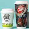 Custom Insulated White Hot Cups 20oz