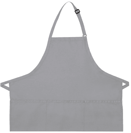 Three Pocket Bib Apron Adj Neck