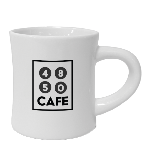 13 oz White Custom Diner Mugs