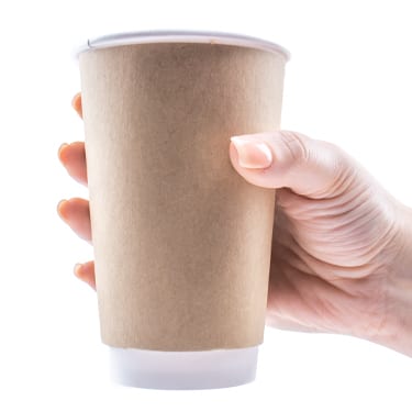Blank 16oz Kraft Insulated Paper Hot Cups Blank 16oz Kraft Insulated Paper Hot Cups