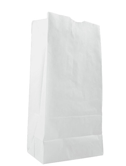 12lb White Paper Bags