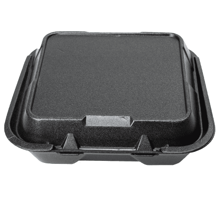 Styrofoam Clamshell Takeout Container for Single Meal