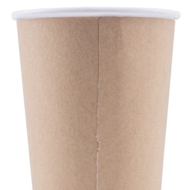 Blank 16oz Kraft Insulated Paper Hot Cups