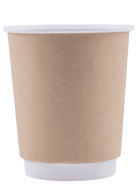 Blank 8oz Kraft Insulated Paper Hot Cups
