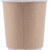 Blank 8oz Kraft Insulated Paper Hot Cups