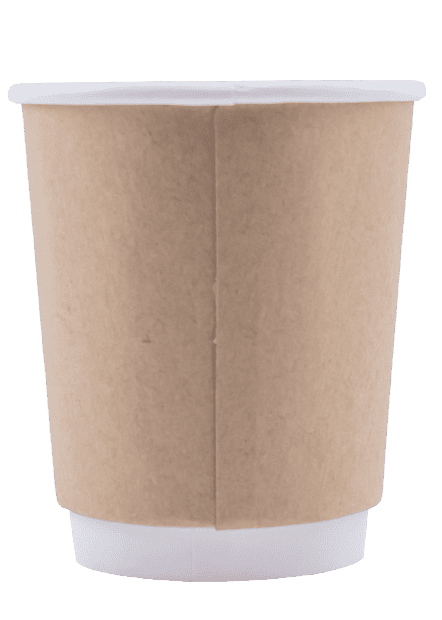 Blank 8oz Kraft Insulated Paper Hot Cups