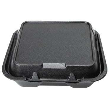 9.25x9.25 Black Foam Food Container 9.25x9.25 Black Foam Food Container