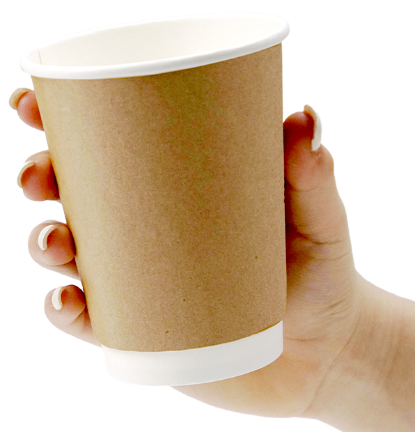 Reliance™ Kraft 8 oz Double Wall Coffee Cups