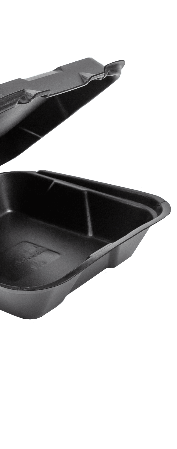 9.25x9.25 Black Foam Food Container 9.25x9.25 Black Foam Food Container