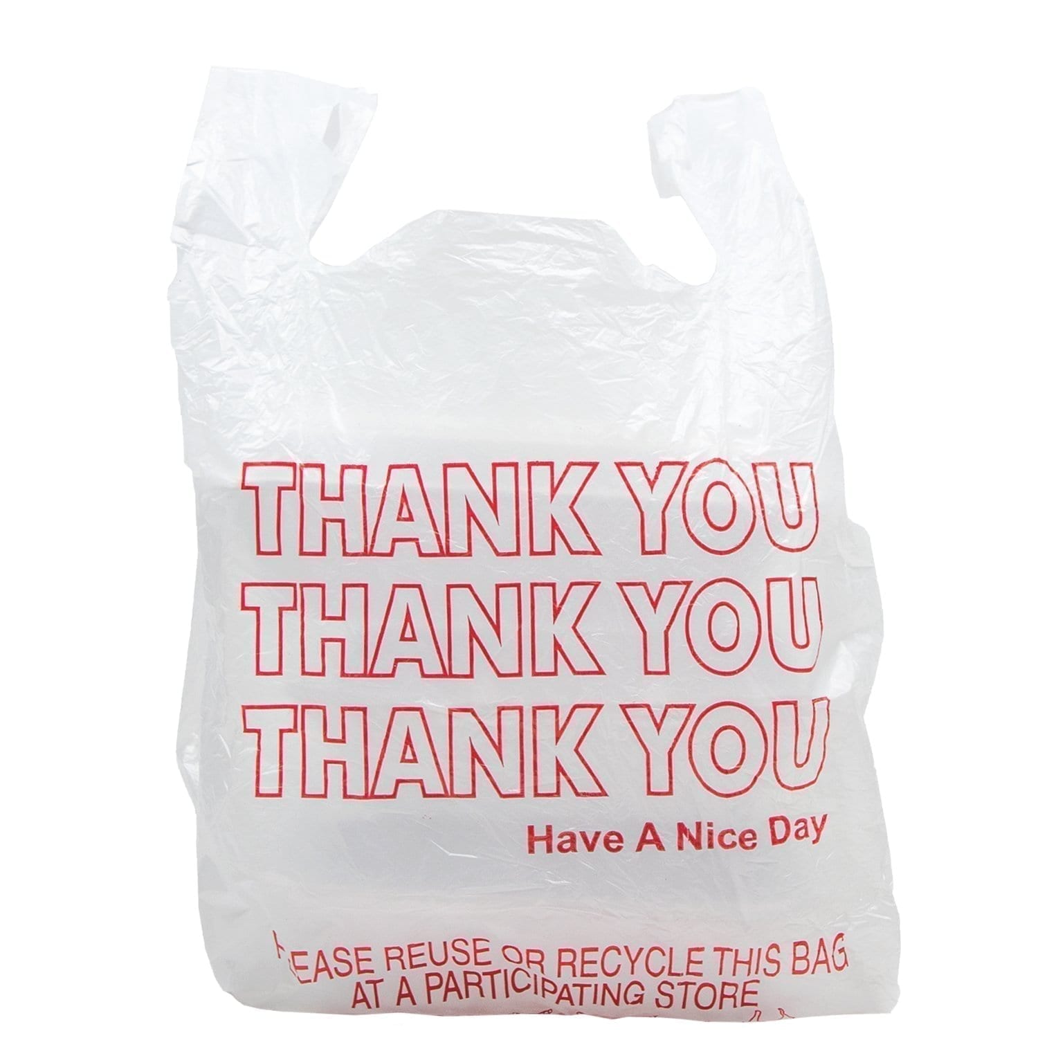 Thank You Printed Plastic Bags Small Takeout Bags YBC Supply