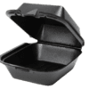 6x6 Black Foam Containers